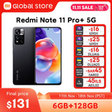 Global Version Xiaomi Redmi Note 11 Pro+ 5G 6GB RAM 128GB